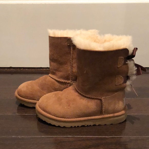 UGG Other - Ugg Kids Bailey Bow Sheepskin Boots VGC